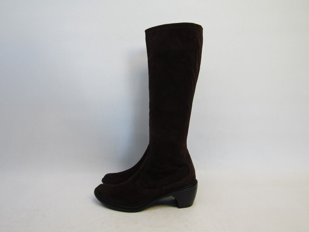 Stuart Weitzman Womens Size 5.5 M Brown Suede Knee High Fashion Boots